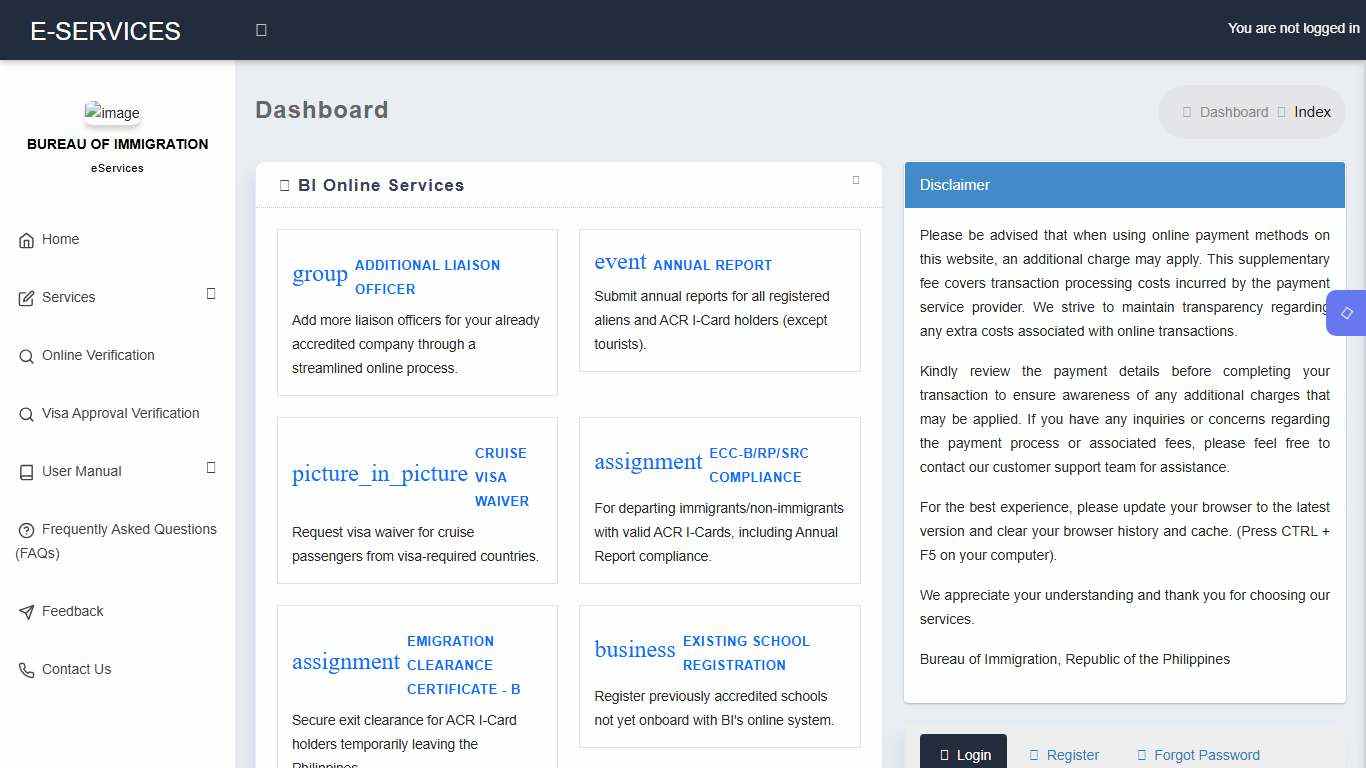 eServices Bureau of Immigration PH